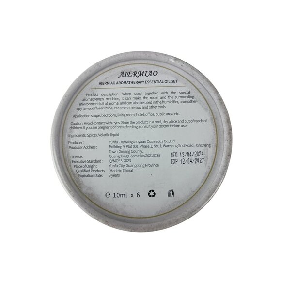 Aiermiao Aromatherapy Essential Oil Moisturizing Set 6 x 10ML Conceptual Scent - Picture 9 of 9